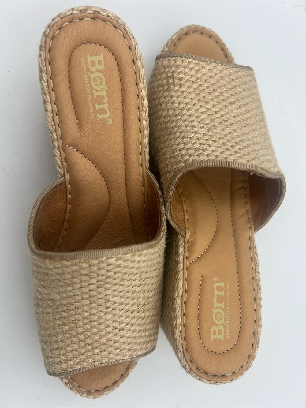 Børn "Lila" Raffia Wedge Sandals Women’s Size 8M - Picture 8 of 13